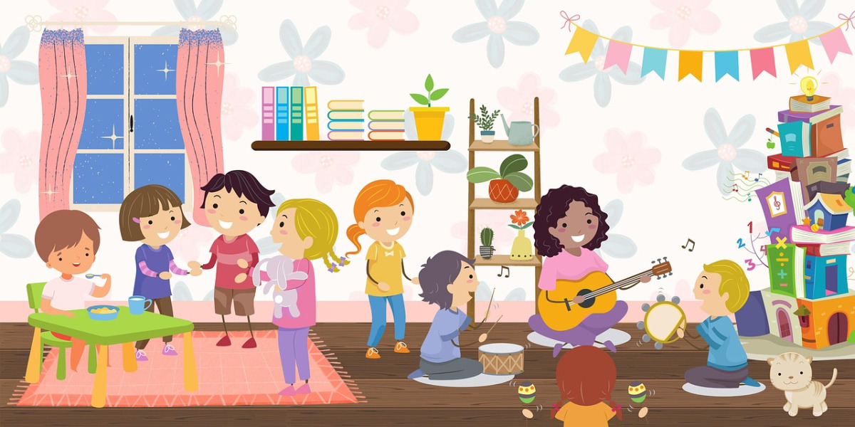 Healthy meals and daily routine at daycare